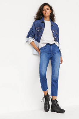 mother high rise skinny jeans