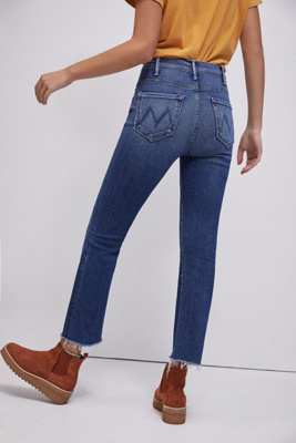 frayed bootcut jeans