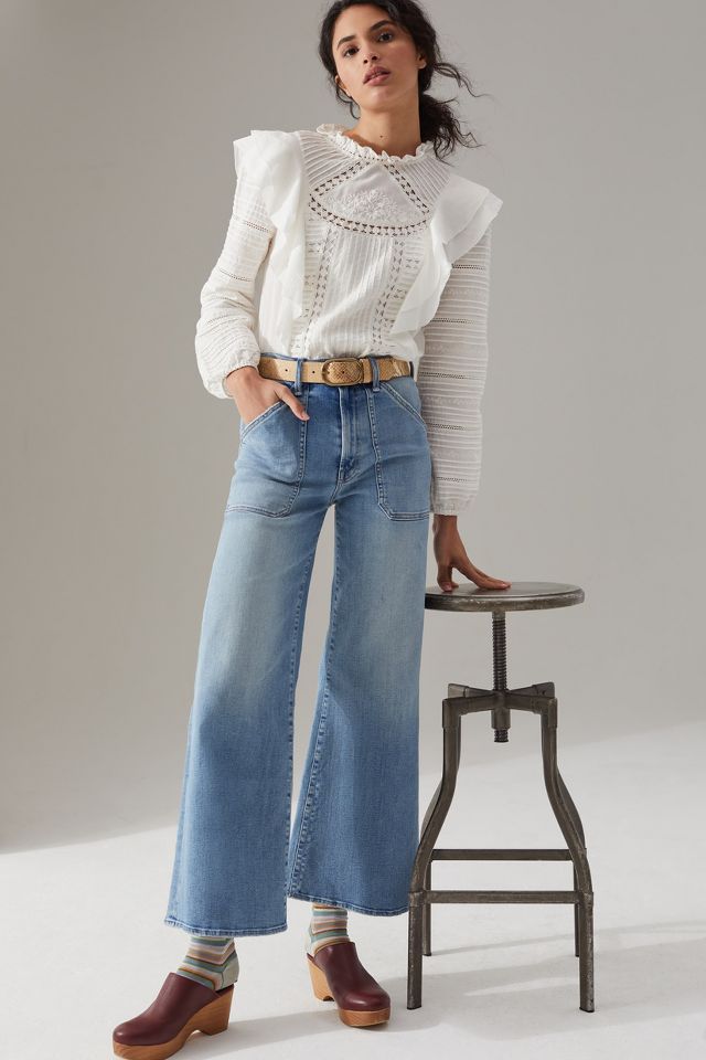 MOTHER The Patch Rambler Ultra High-Rise Relaxed Jeans | Anthropologie