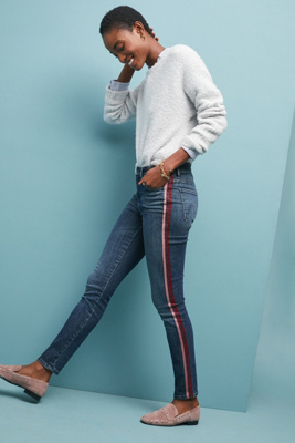 mother side stripe jeans