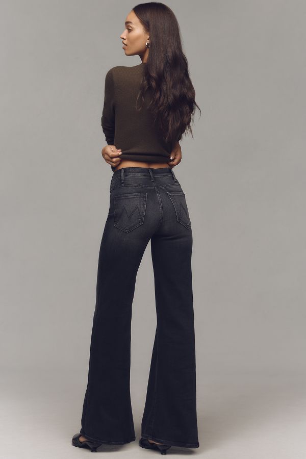 Slide View: 5: MOTHER The Hustler Roller Sneak High-Rise Wide-Leg Jeans