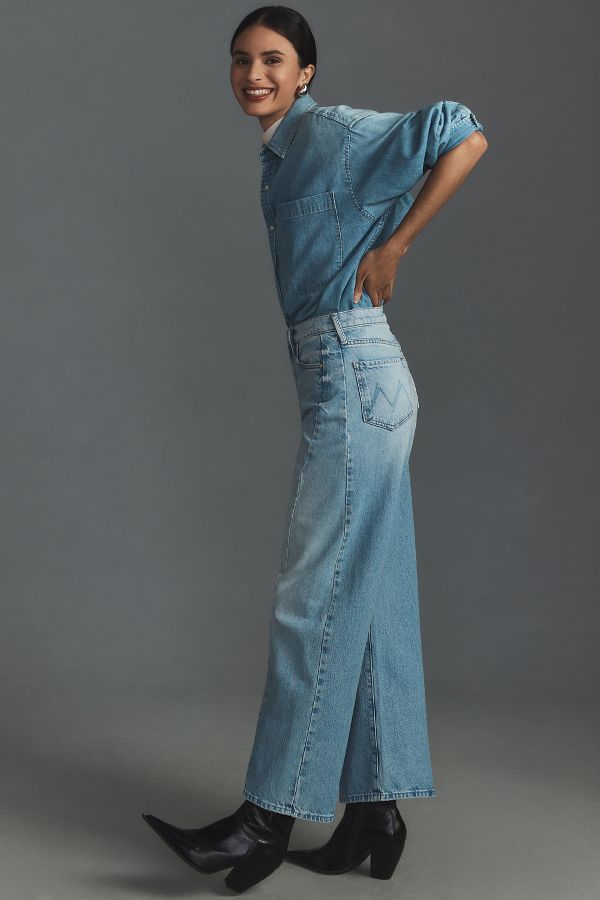 Slide View: 4: MOTHER The Half Pipe High-Rise Ankle Jeans