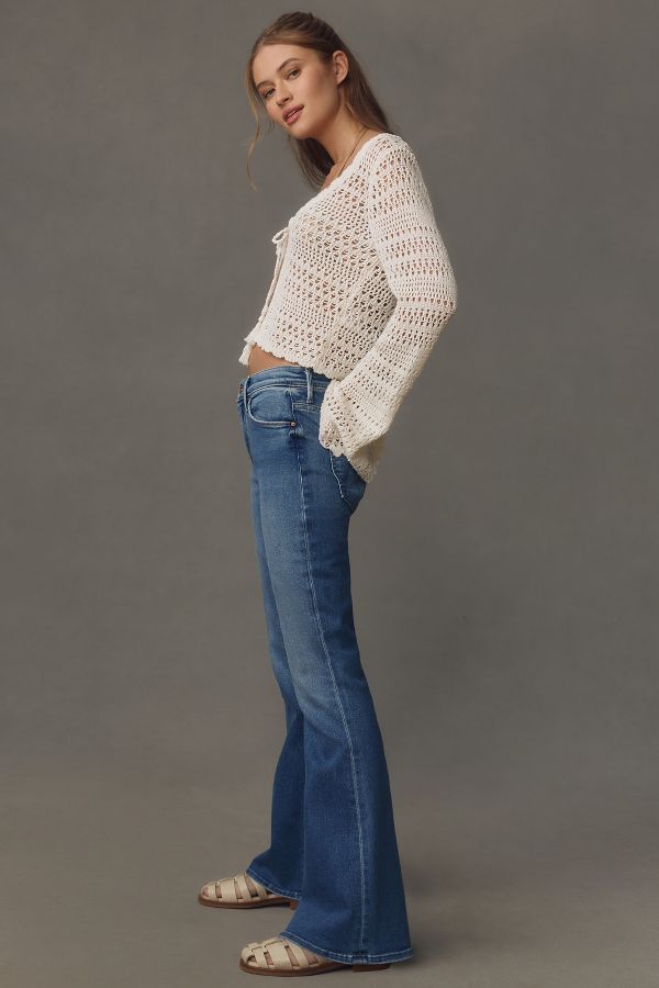 Slide View: 5: MOTHER The Weekender Mid-Rise Flare Jeans