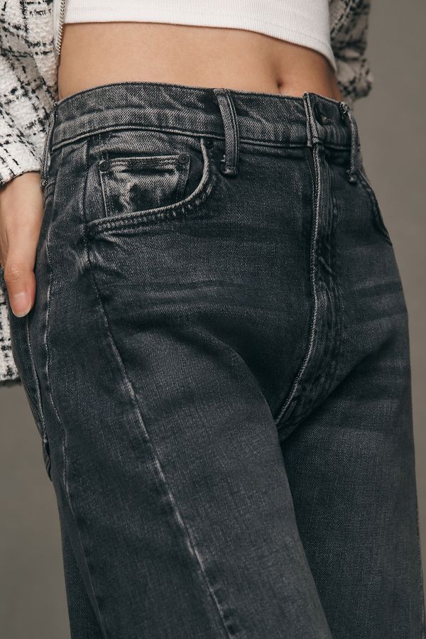 Slide View: 6: MOTHER Half Pipe Flood High-Rise Tapered Jeans