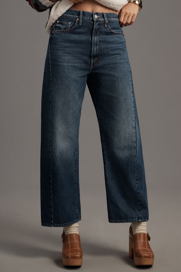 Slide View: 2: MOTHER The Half Pipe High-Rise Ankle Jeans