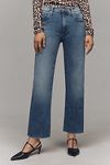 Thumbnail View 2: MOTHER The Rambler Mid-Rise Zip Ankle Fray Jeans