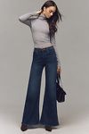 Thumbnail View 1: MOTHER The Tomcat Roller Sneak High-Rise Wide-Leg Jeans