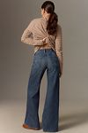 Thumbnail View 3: MOTHER The Twister Sneak Fray High-Rise Wide-Leg Jeans