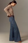 Thumbnail View 5: MOTHER The Twister Sneak Fray High-Rise Wide-Leg Jeans