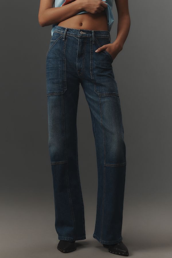 Slide View: 2: MOTHER The Lasso Utility Sneak Jeans