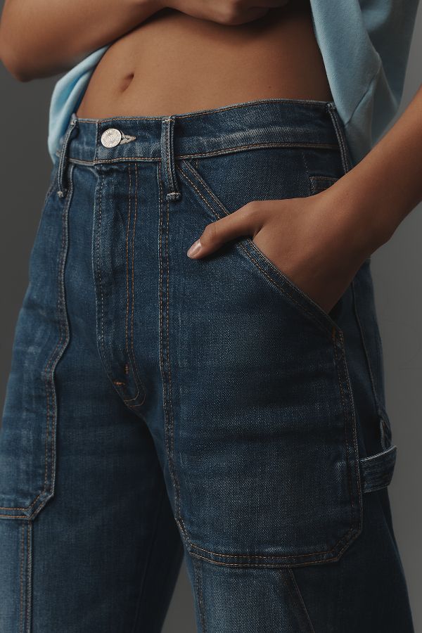 Slide View: 3: MOTHER The Lasso Utility Sneak Jeans