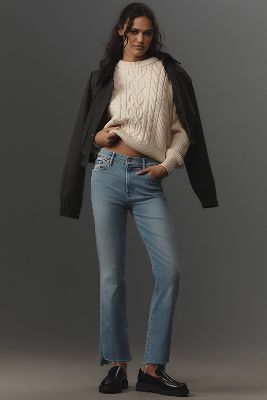 MOTHER The Insider Crop Step Fray Jeans