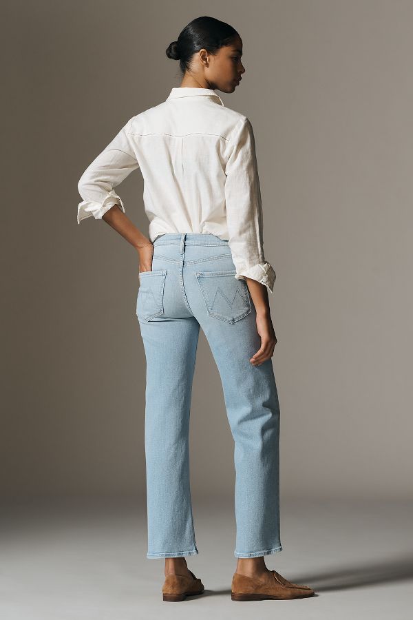 Slide View: 3: MOTHER The Rambler High-Rise Straight-Leg Ankle Jeans