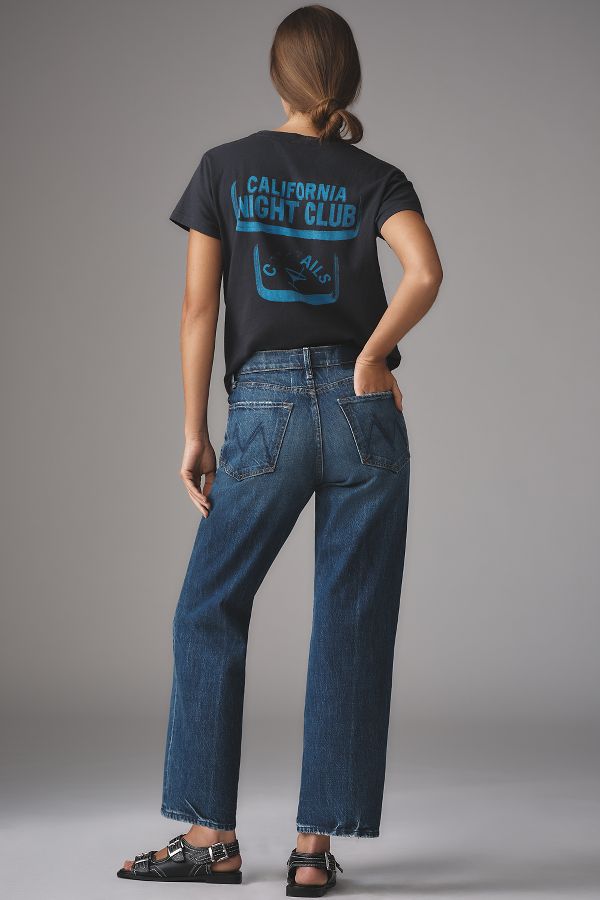 Slide View: 3: MOTHER The Rambler High-Rise Straight-Leg Ankle Jeans