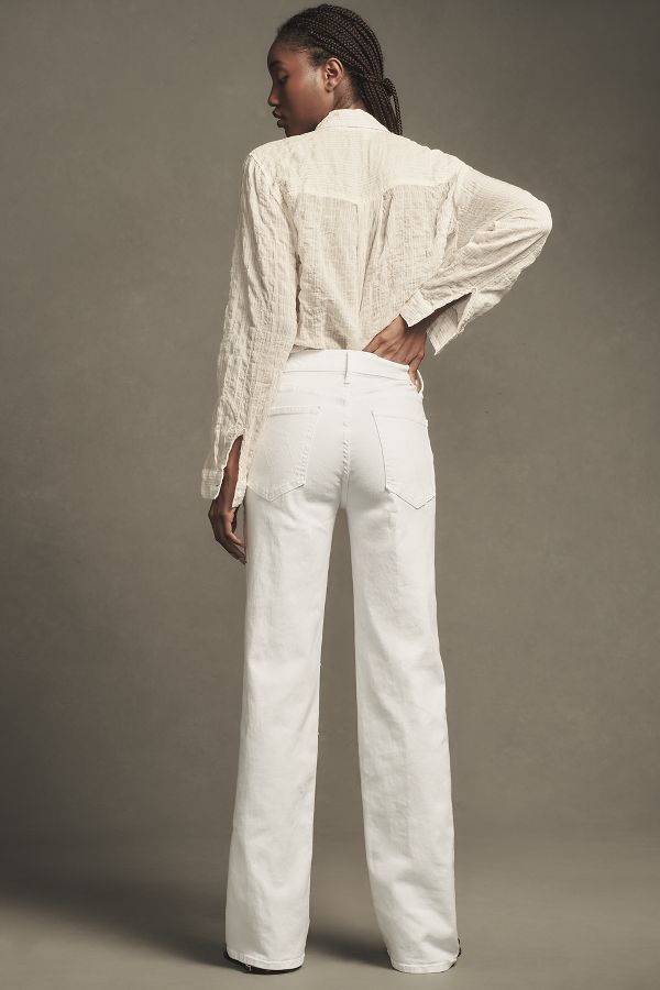 Slide View: 3: MOTHER The Kick It High-Rise Straight-Leg Jeans