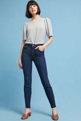 paige high waisted skinny jeans