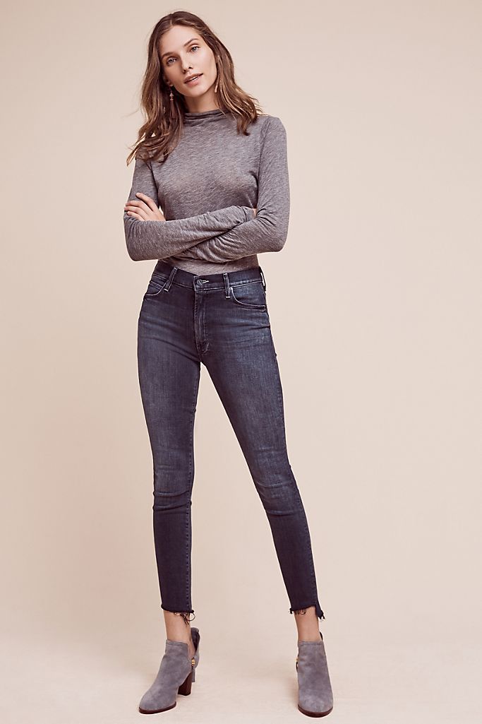 Mother Stunner High-Rise Ankle Jeans | Anthropologie