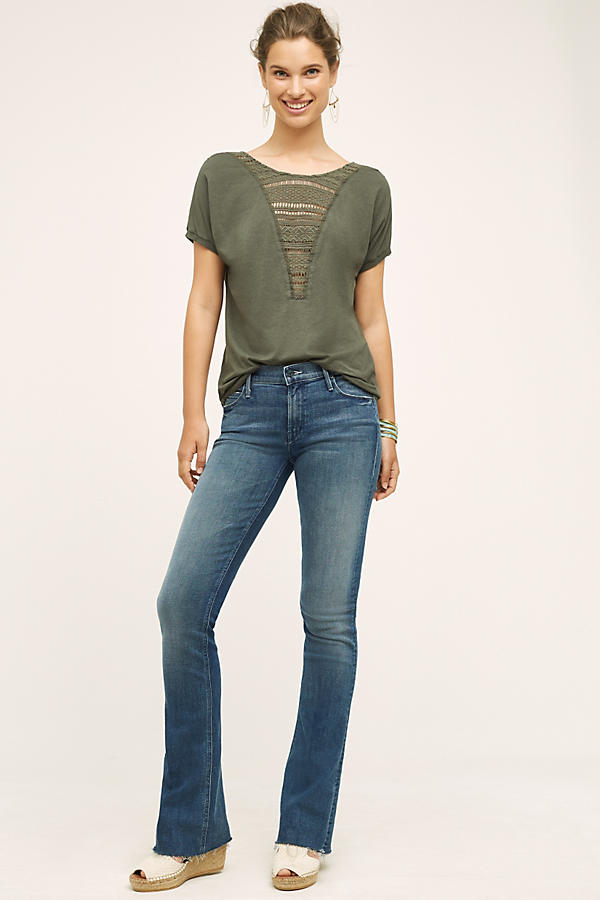 Mother Runaway Mid-Rise Fray Jeans | Anthropologie