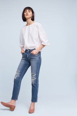 petite high waisted boyfriend jeans