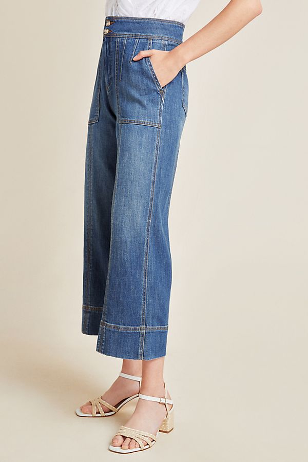Pilcro Relaxed Ultra High-Rise Moto Jeans | Anthropologie