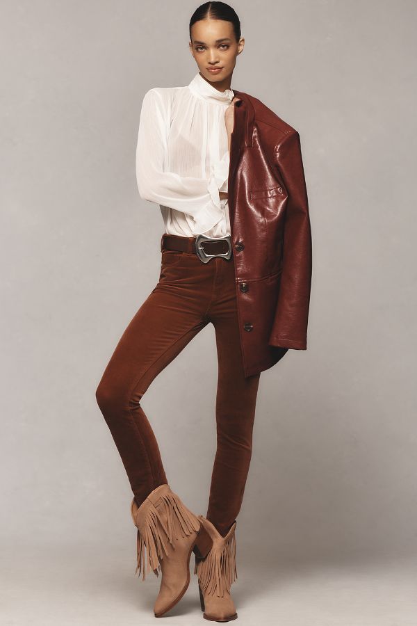 Slide View: 1: Pilcro Corduroy High-Rise Skinny Jeans