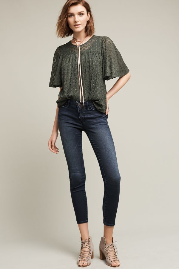 Pilcro Serif Mid-Rise Skinny Jeans | Anthropologie