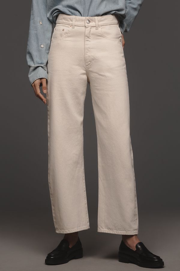 Slide View: 2: DL1961 Taylor High-Rise Crop Barrel Jeans