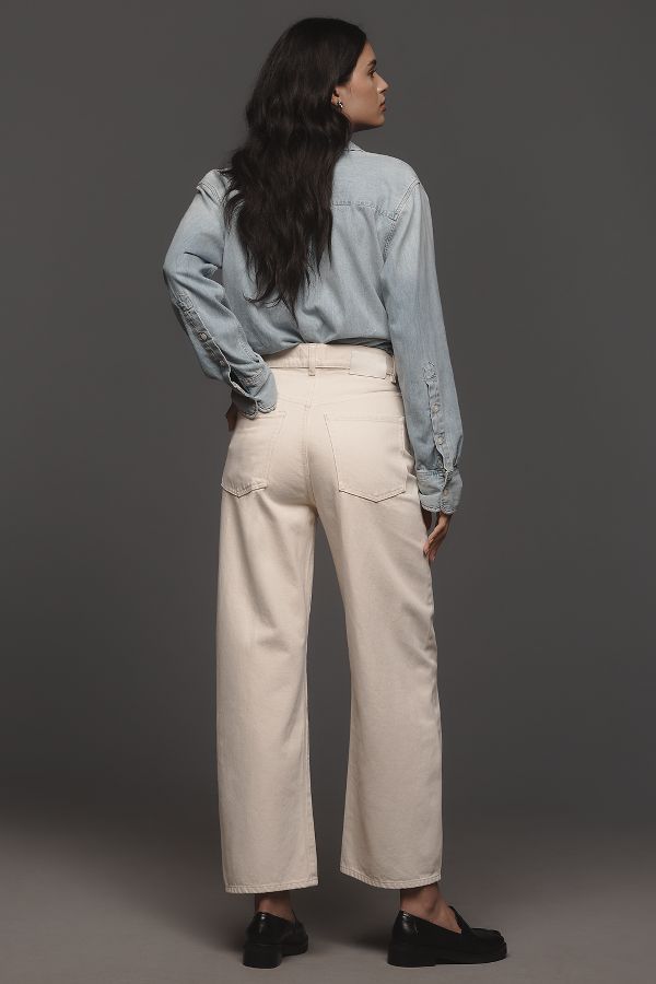 Slide View: 3: DL1961 Taylor High-Rise Crop Barrel Jeans