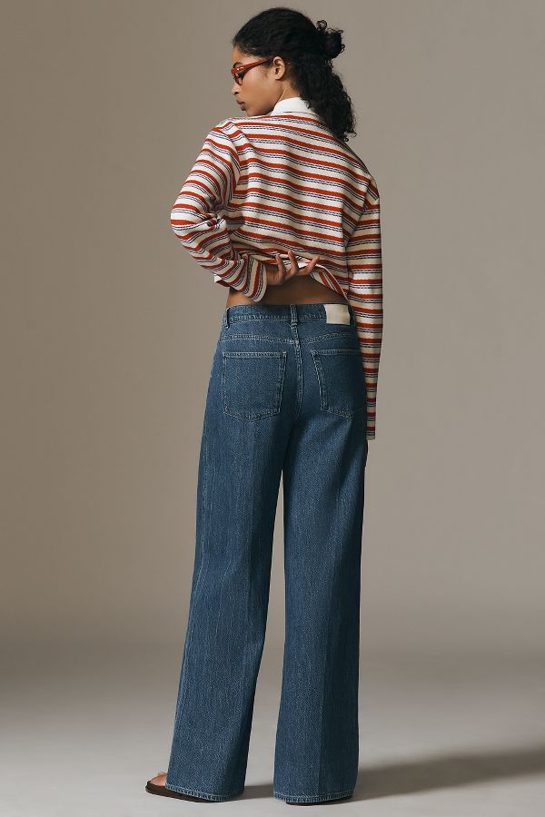 Slide View: 3: DL1961 Isabel Mid-Rise Wide-Leg Jeans