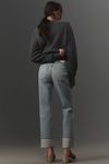 Thumbnail View 4: DL1961 Patti Cuffed High-Rise Straight-Leg Jeans