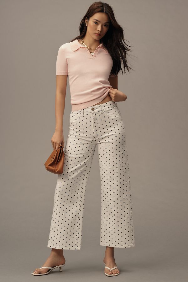 Slide View: 1: DL1961 Hepburn High-Rise Wide Leg Jeans