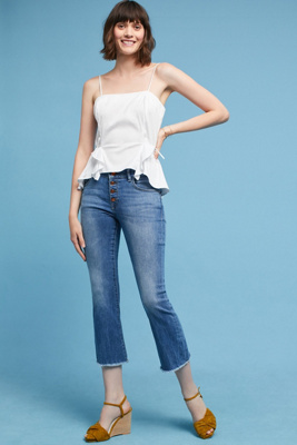 dl1961 lara instasculpt cropped flare jeans