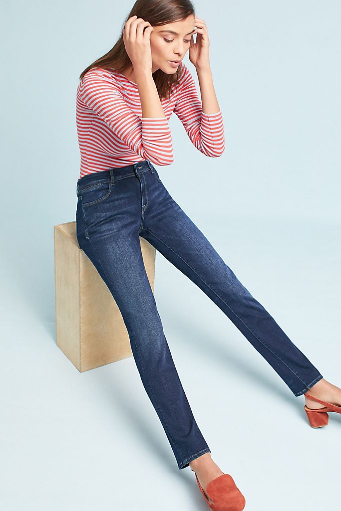 DL1961 Coco Curvy Mid-Rise Straight Jeans | Anthropologie