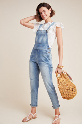 anthropologie denim overalls