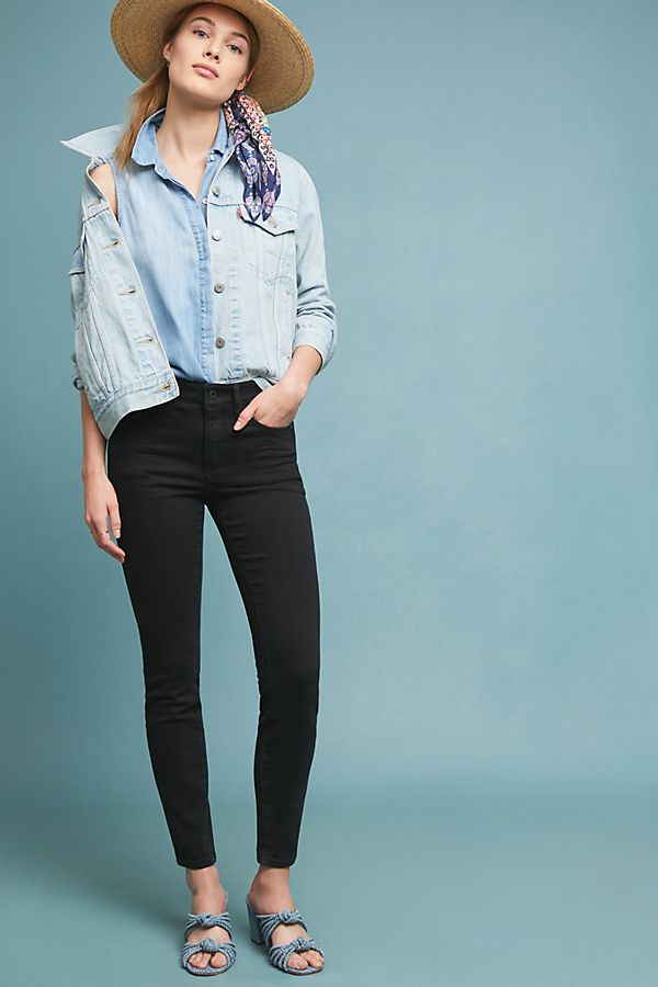 Slide View: 1: Emara Mid-Rise Skinny Jeans