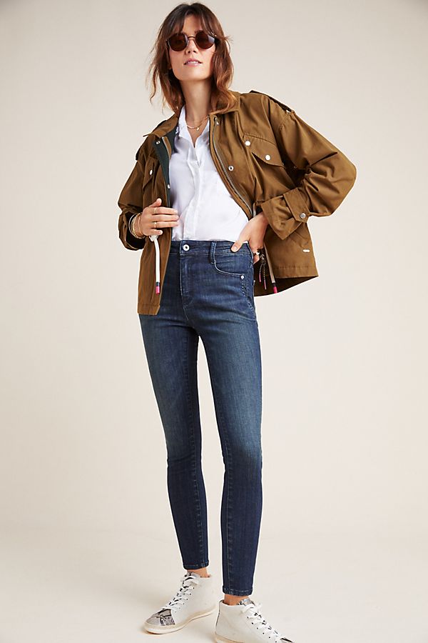 Slide View: 1: Pilcro Ultra High-Rise Denim Leggings