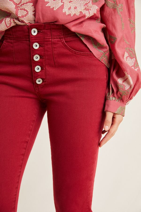 Pilcro Button-Fly Skinny Jeans | Anthropologie
