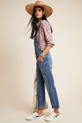 anthropologie denim overalls