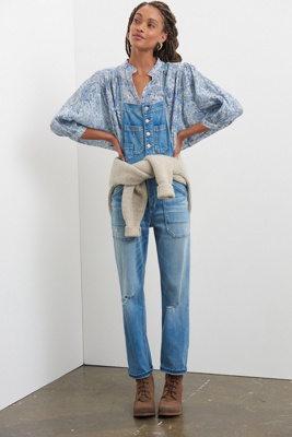 anthropologie denim overalls