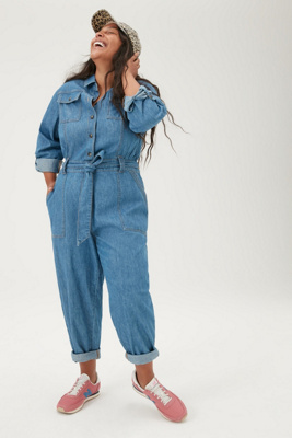 pilcro denim jumpsuit