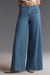 Thumbnail View 2: Maeve Scallop-Edge High-Rise Wide-Leg Jeans