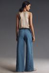 Thumbnail View 4: Maeve Scallop-Edge High-Rise Wide-Leg Jeans