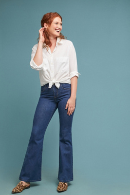 pilcro high rise flare jeans