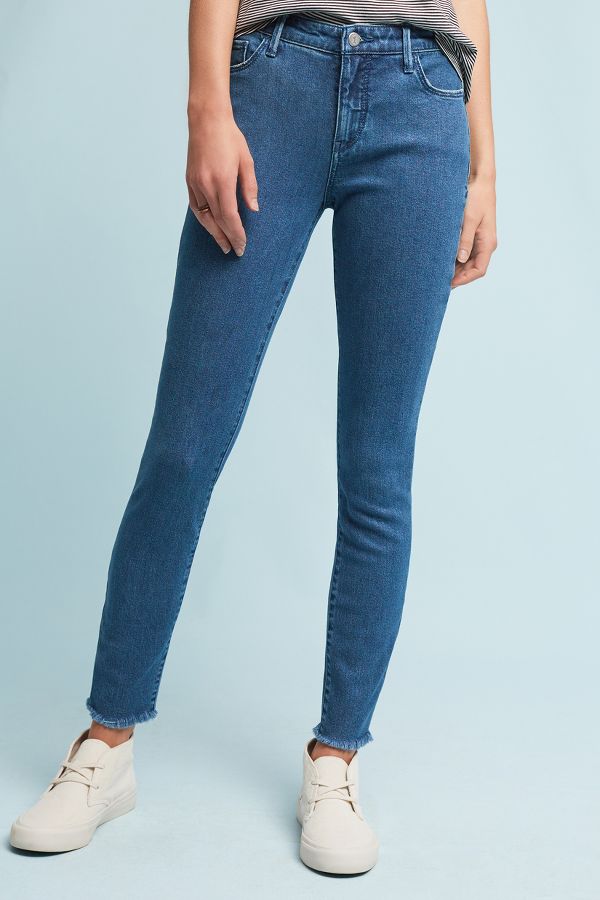 Pilcro Serif Mid-Rise Skinny Ankle Jeans | Anthropologie