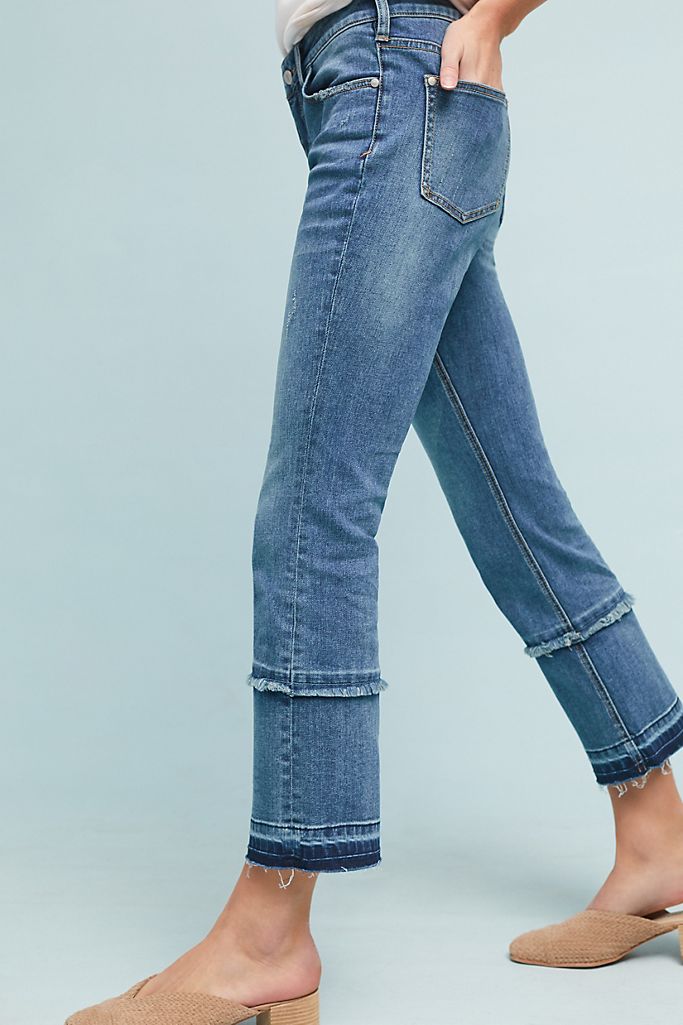 Pilcro High-Rise Cropped Bootcut Jeans | Anthropologie