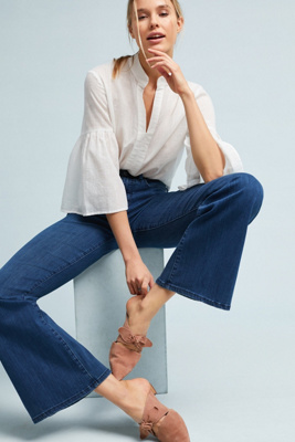 pilcro high rise flare jeans