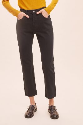 Levi's 501 Cropped Straight-Leg Jeans 