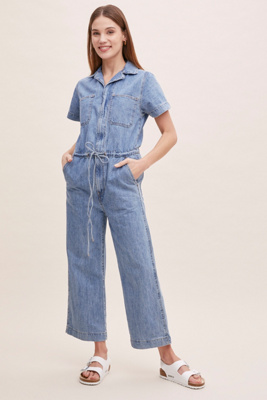 Levi's Sia Wide-Leg Denim Jumpsuit 