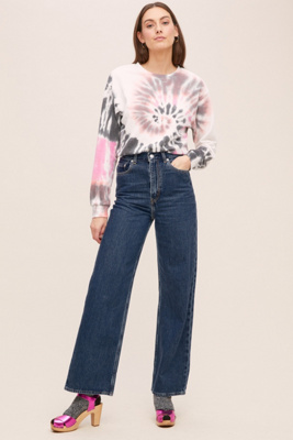 levis high waisted wide leg jeans