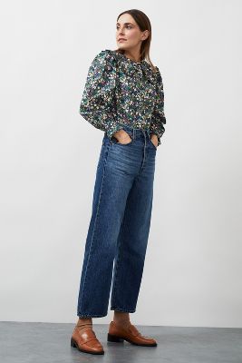levi's ribcage high rise jeans